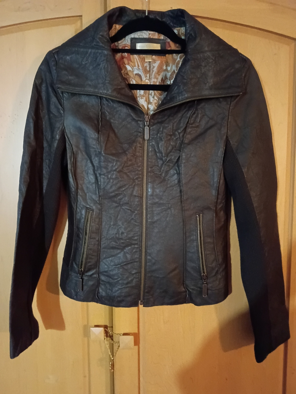 Vintage Wilson's Leather Brow Women's Leather Zip Front Jacket Euc